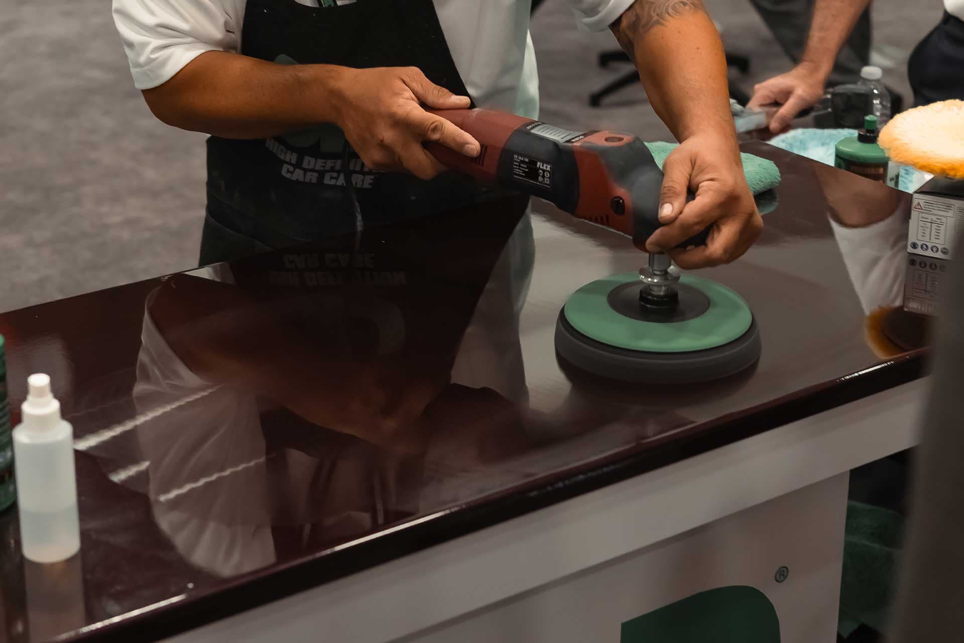 3D paint correction flokkamynd fyrir slípimassa og fágun
