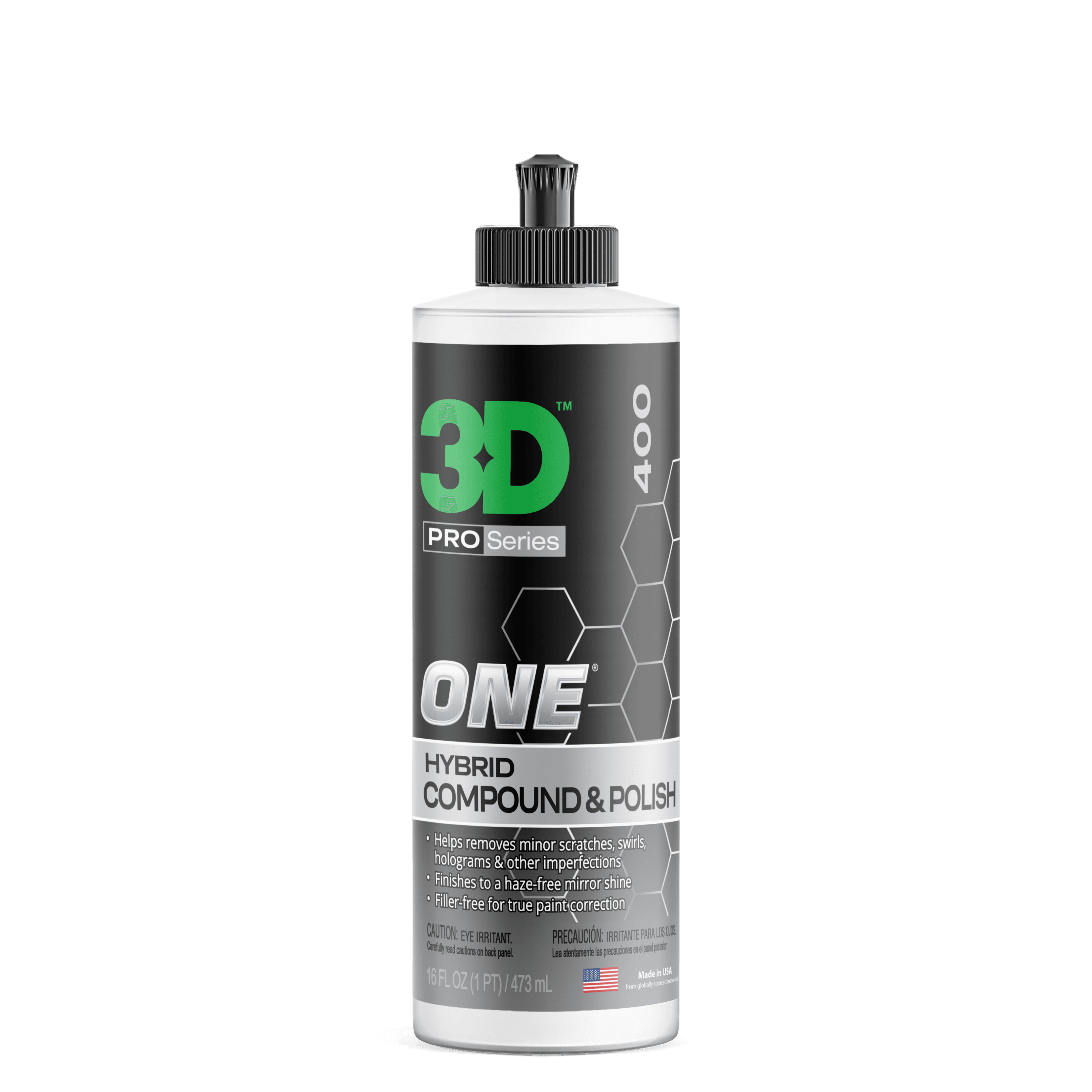 3D ONE hybrid slípimassi og fágun 16 oz brúsi