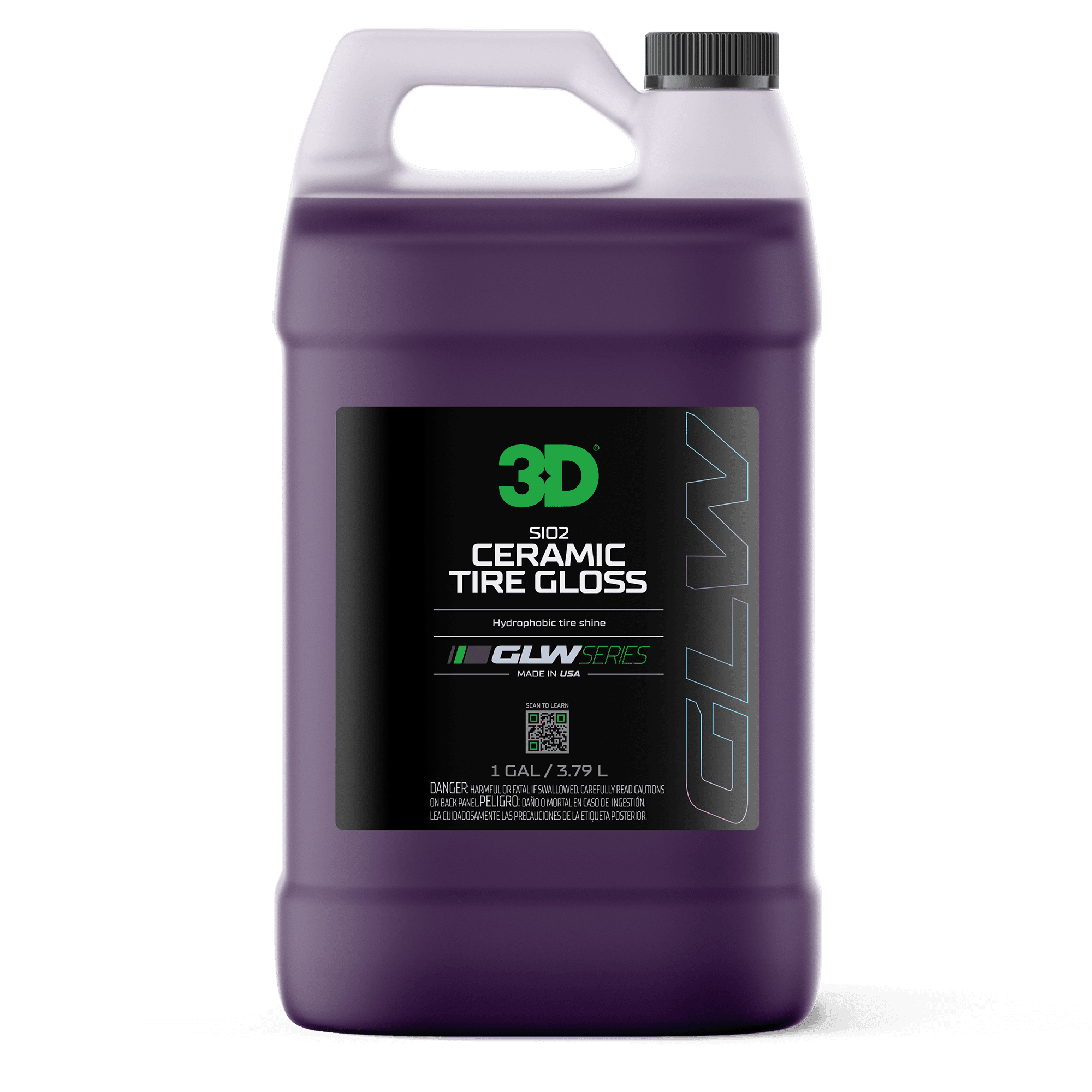 3D GLW Series SiO2 Ceramic Tire Gloss 16 oz dekkjagljái